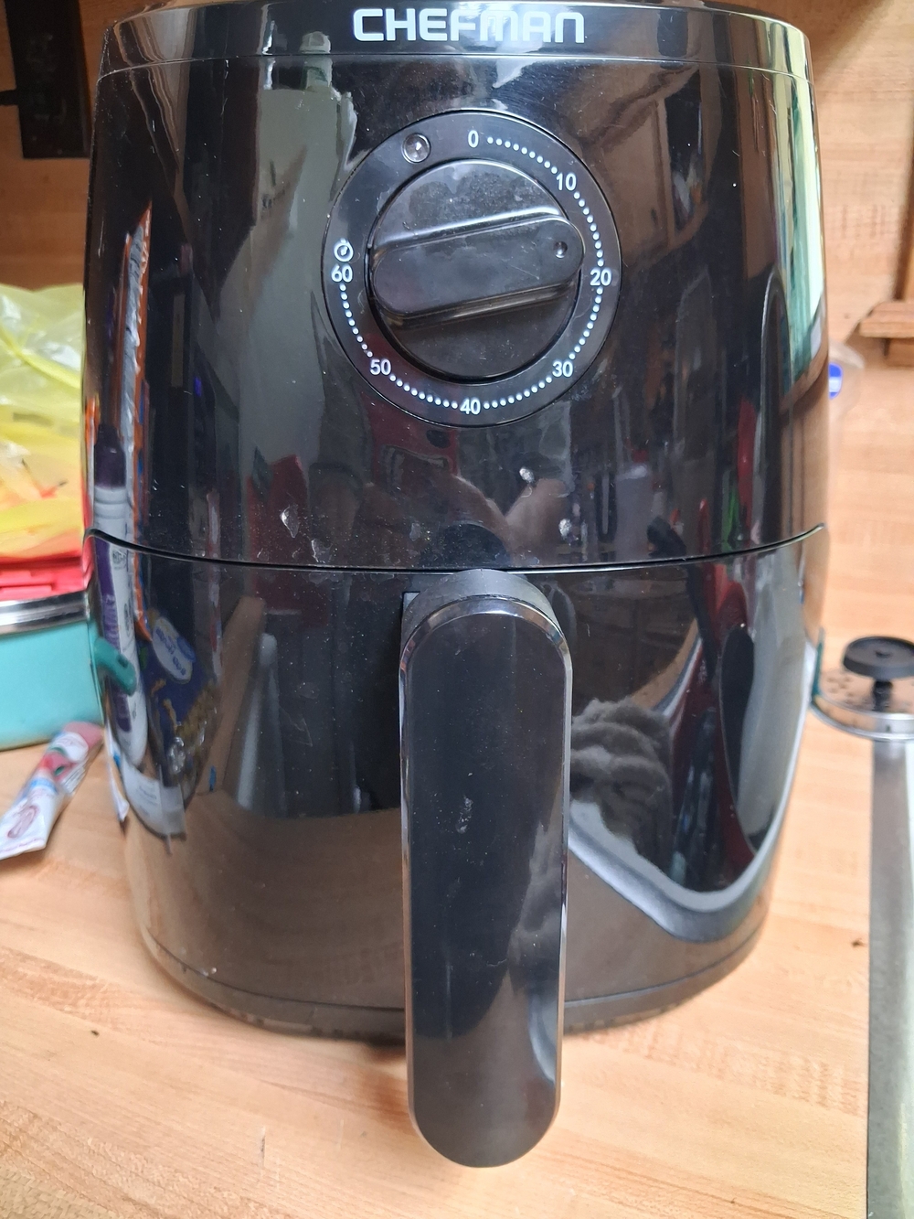 Chefman Black Air Fryer - Compact Kitchen Cooker